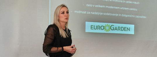 Ko se šolsko znanje sreča s prakso: Eurogarden v BIC Naklo
